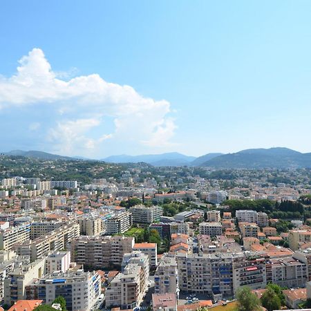Babylone - Appartement Vue Panoramique Avec Piscine Pour 6 Personnes A Nice Quartier Pessicart Bagian luar foto